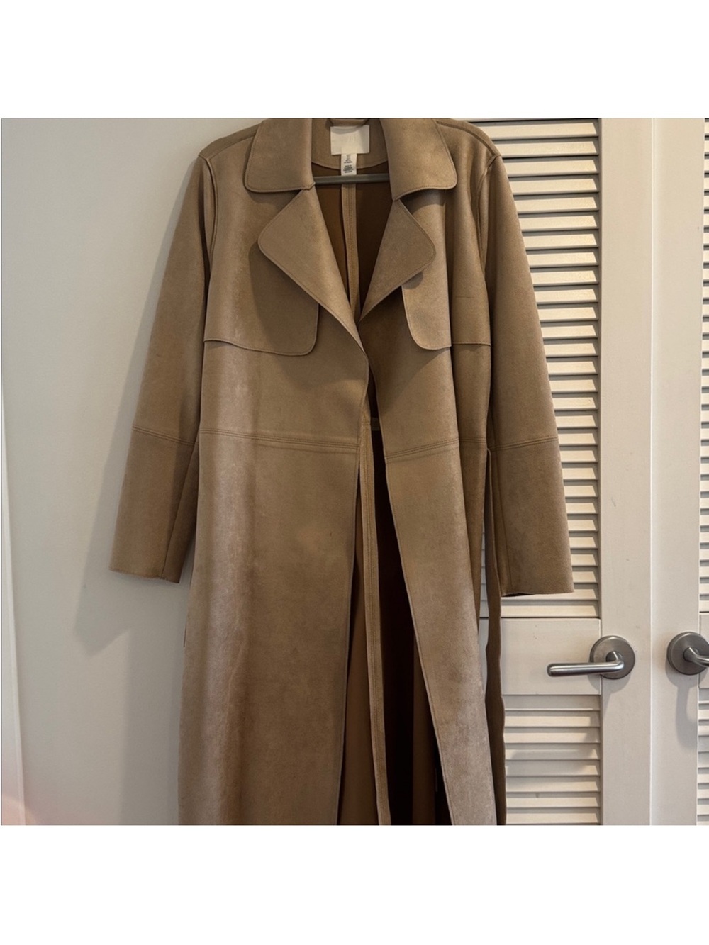 H&M Taupe Long Trench Coat